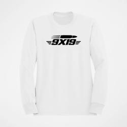 Sweat Tir Sportif 9&times;19 Cartouche Blanc