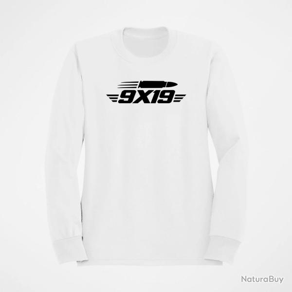 Sweat Tir Sportif 9�19 Cartouche Blanc