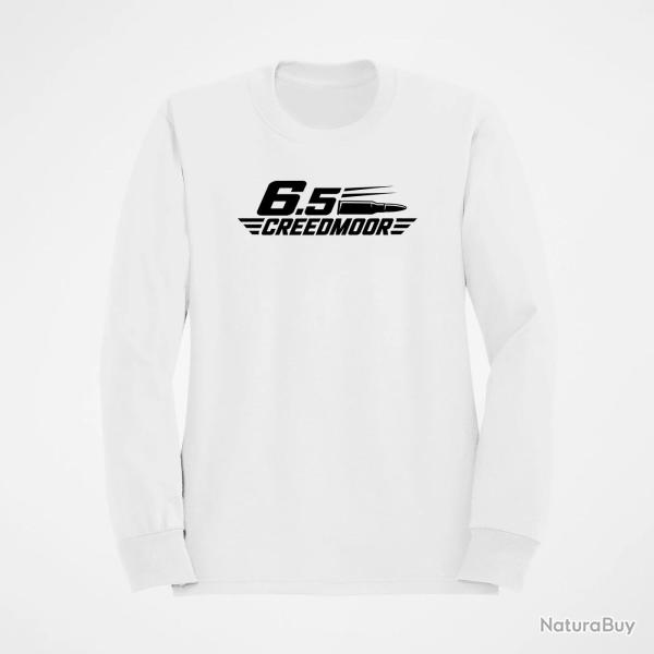 Sweat Tir Sportif 6.5 Creedmoor Cartouche Blanc
