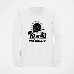 Sweat Tir Sportif 10 m de pr&eacute;cision Blanc