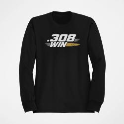Sweat Tir Sportif .308 Win Cartouche Noir / Orange