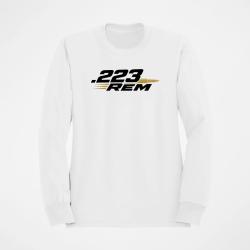 Sweat Tir Sportif .223 Rem Cartouche Blanc / Orange