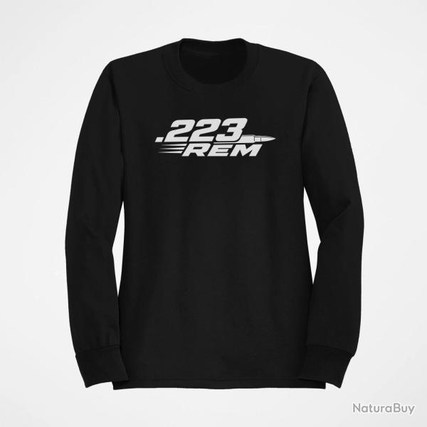 Sweat Tir Sportif .223 Rem Cartouche Noir