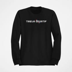 Sweat Tireur Sportif Drapeau Fran&ccedil;ais Noir