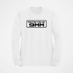 Sweat PROTECTED BY 9MM Blanc