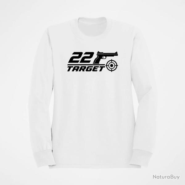 Sweat Tir Sportif .22 Target Blanc