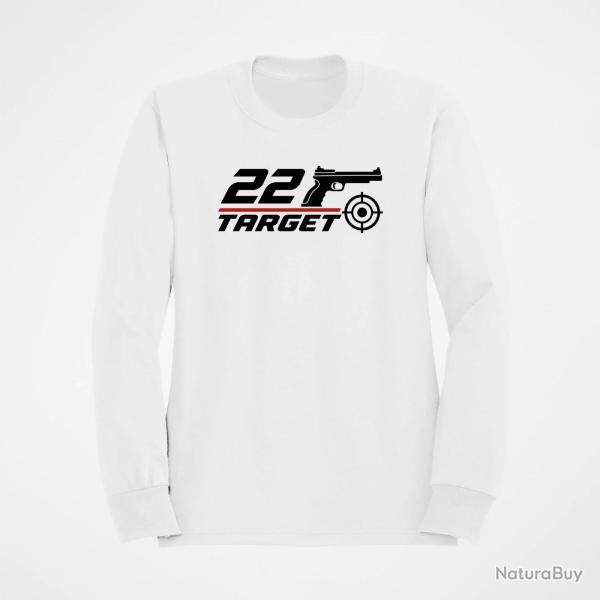 Sweat Tir Sportif .22 Target Blanc / Orange