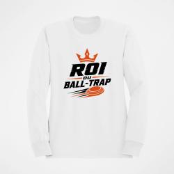 Sweat Ball Trap Roi du Ball Trap Couronne Blanc / Orange