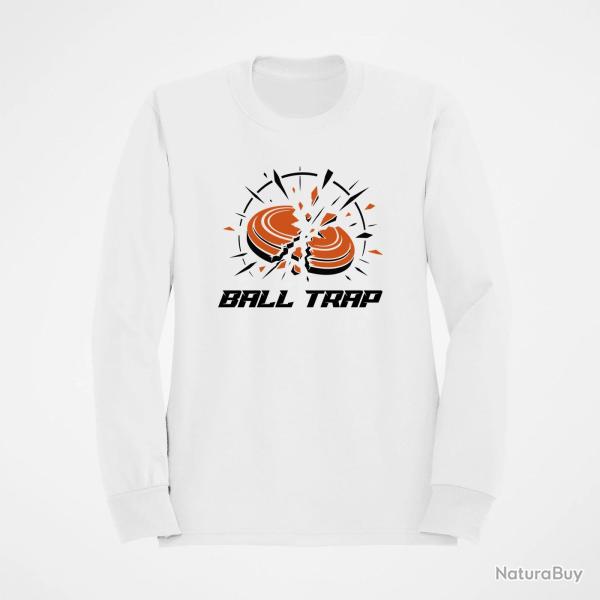 Sweat Ball Trap Vitesse Double impact Blanc / Orange