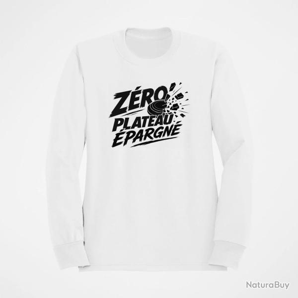 Sweat Ball Trap Z�ro plateau �pargn� Tireur d�termin� Blanc