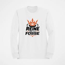 Sweat Ball Trap Reine de la fosse Tireuse sportive Blanc / Orange