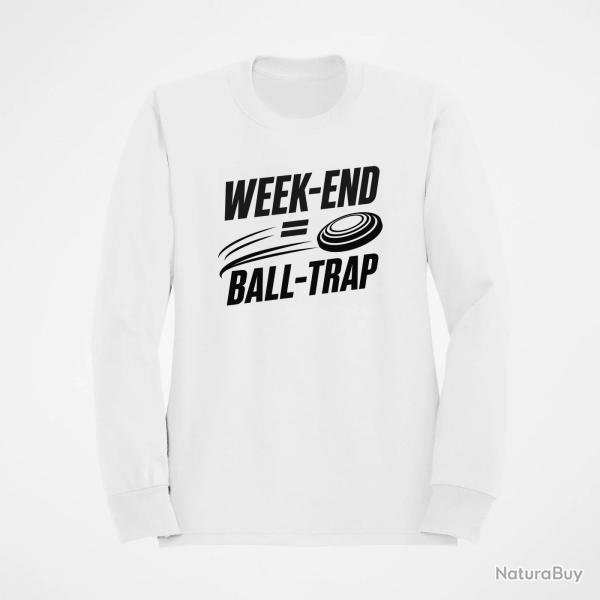 Sweat Ball Trap Week-end Ball Trap Stand et plateaux Blanc