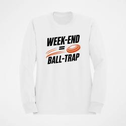 Sweat Ball Trap Week-end Ball Trap Stand et plateaux Blanc / Orange