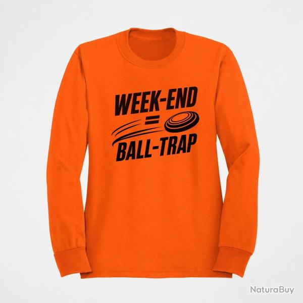 Sweat Ball Trap Week-end Ball Trap Stand et plateaux Orange
