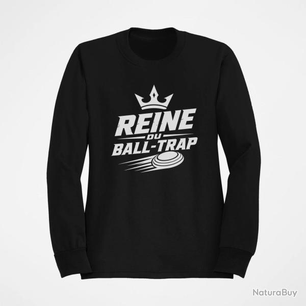 Sweat Ball Trap Reine du Ball Trap Couronne Noir