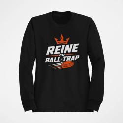 Sweat Ball Trap Reine du Ball Trap Couronne Noir / Orange