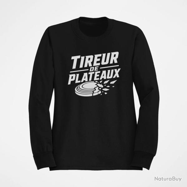 Sweat Ball Trap Tireur de plateaux Badge sportif Noir