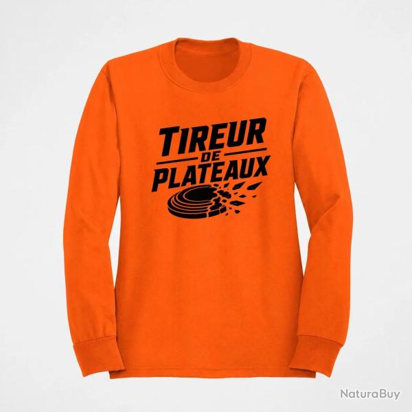 Sweat Ball Trap Tireur de plateaux Badge sportif Orange