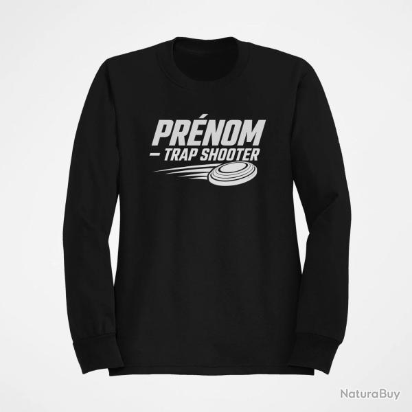 Sweat Ball Trap Pr�nom personnalis� Trap Shooter Noir