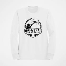 Sweat Ball Trap Tireur fran&ccedil;ais Plateau en ligne Blanc