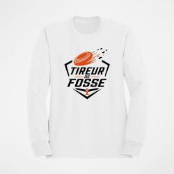 Sweat Ball Trap Tireur de fosse Discipline plateau Blanc / Orange