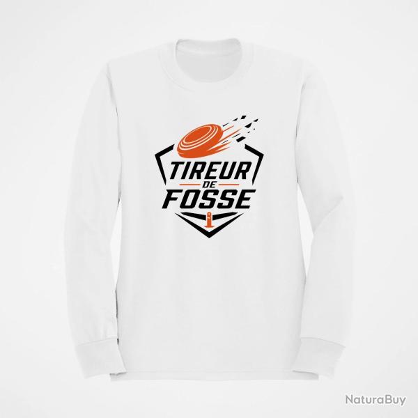 Sweat Ball Trap Tireur de fosse Discipline plateau Blanc / Orange