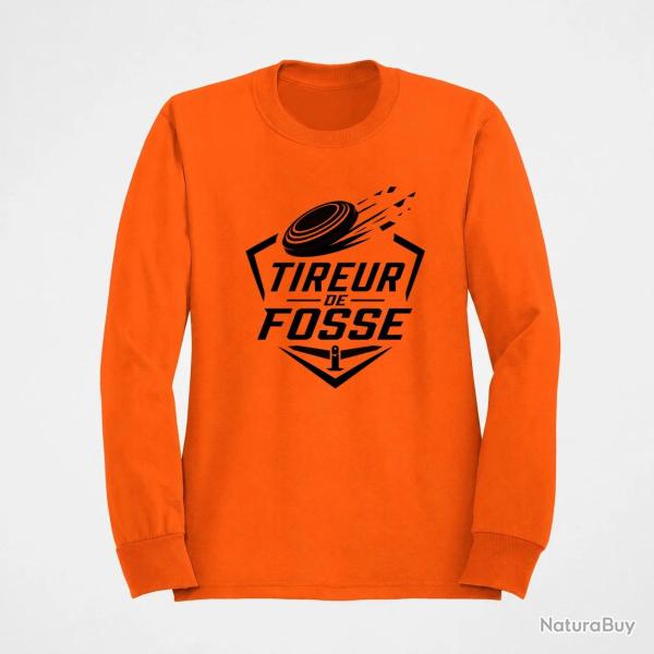 Sweat Ball Trap Tireur de fosse Discipline plateau Orange
