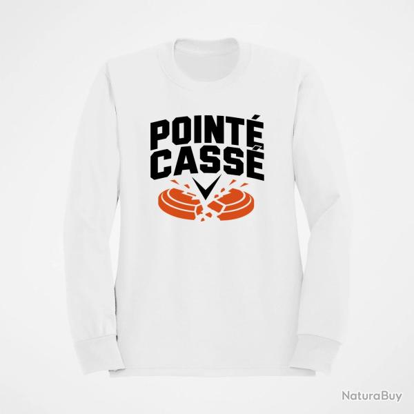 Sweat Ball Trap Point� cass� Double impact Blanc / Orange