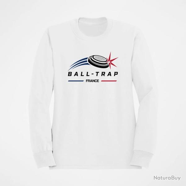Sweat Ball Trap Plateau filant France Blanc / Tricolore