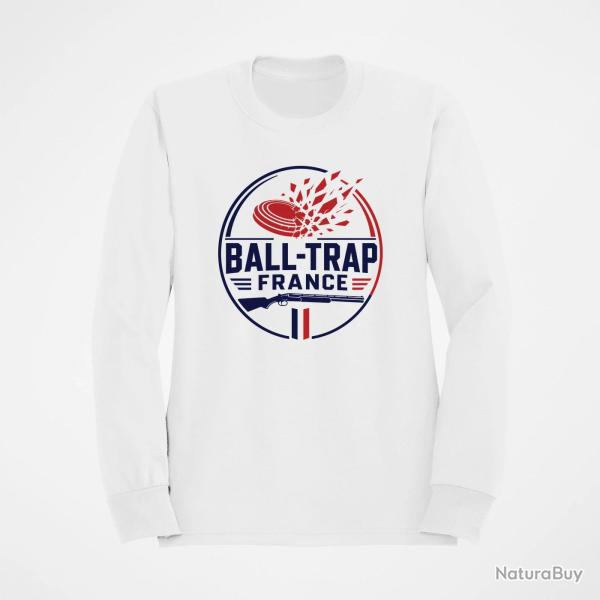 Sweat Ball Trap Plateau �clat� France Blanc / Tricolore