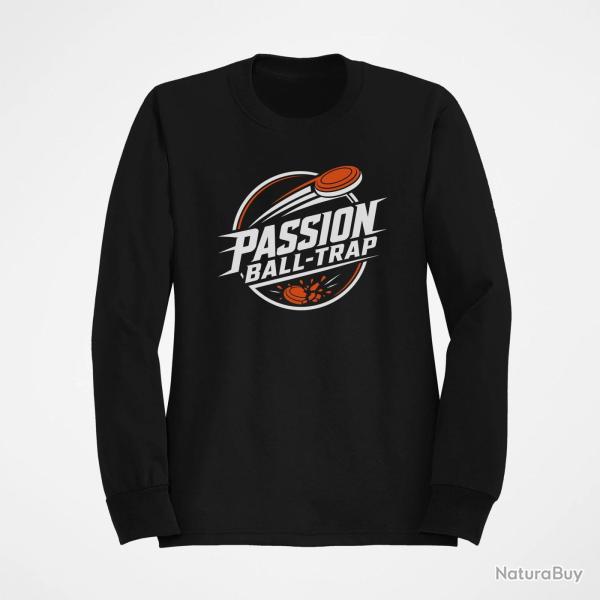 Sweat Ball Trap Passion Ball Trap Logo tireur Noir / Orange