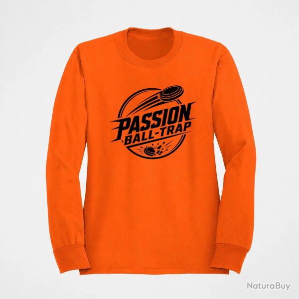 Sweat Ball Trap Passion Ball Trap Logo tireur Orange