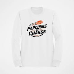 Sweat Ball Trap Parcours de chasse Tireur Sporting Blanc / Orange
