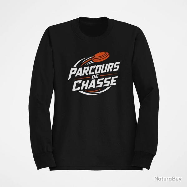 Sweat Ball Trap Parcours de chasse Tireur Sporting Noir / Orange