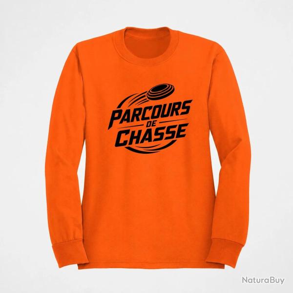 Sweat Ball Trap Parcours de chasse Tireur Sporting Orange
