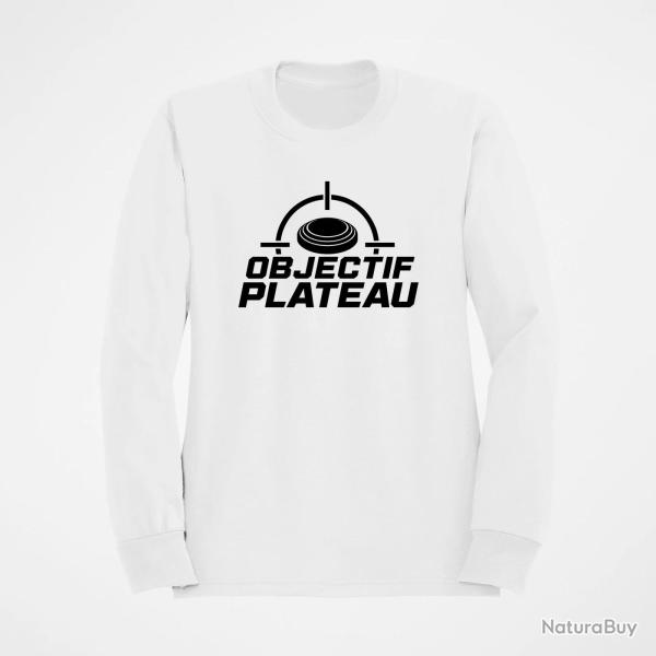 Sweat Ball Trap Objectif plateau Dans le viseur Blanc