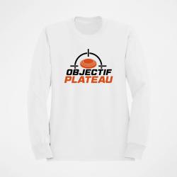 Sweat Ball Trap Objectif plateau Dans le viseur Blanc / Orange