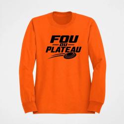 Sweat Ball Trap Fou du plateau Typographie Orange