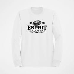 Sweat Ball Trap Esprit France Badge plateau Blanc
