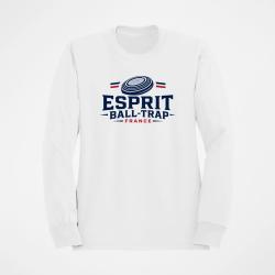 Sweat Ball Trap Esprit France Badge plateau Blanc / Tricolore