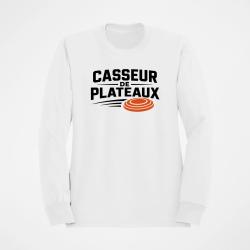 Sweat Ball Trap Casseur de plateaux Trajectoire Blanc / Orange