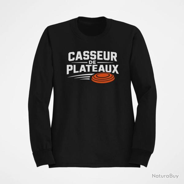 Sweat Ball Trap Casseur de plateaux Trajectoire Noir / Orange