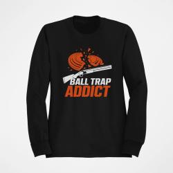 Sweat Ball Trap Addict Fusil et plateaux Noir / Orange