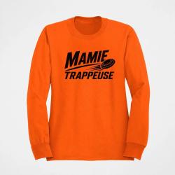 Sweat Ball Trap Mamie trappeuse Cadeau passion Orange