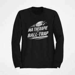Sweat Ball Trap Ma th&eacute;rapie, le Ball Trap Humour Noir