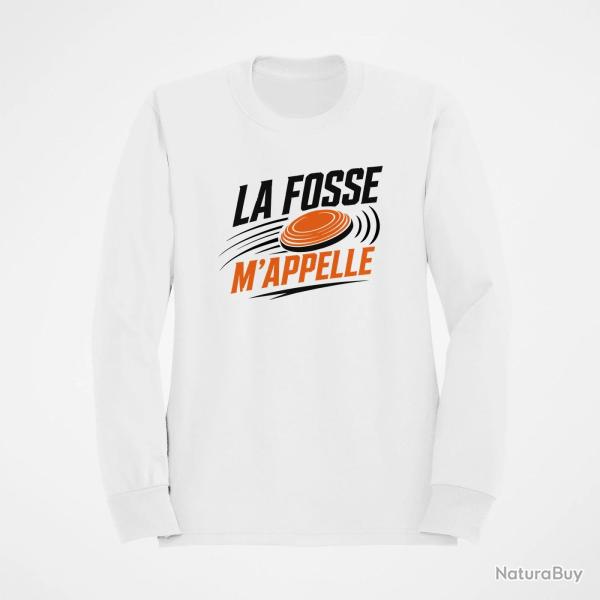 Sweat Ball Trap La fosse m'appelle Passion Blanc / Orange
