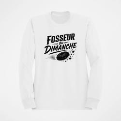 Sweat Ball Trap Fosseur du dimanche Tireur loisir Blanc