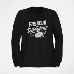 Sweat Ball Trap Fosseur du dimanche Tireur loisir Noir