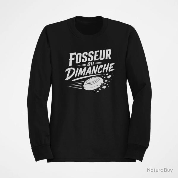 Sweat Ball Trap Fosseur du dimanche Tireur loisir Noir