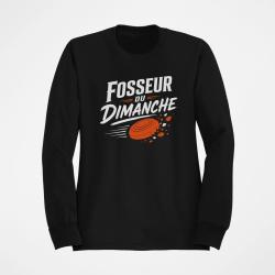 Sweat Ball Trap Fosseur du dimanche Tireur loisir Noir / Orange